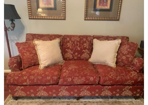 Bassett Sofa, Matching Oversized Chair and Rug