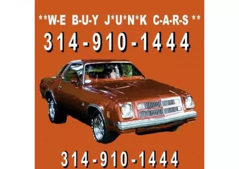JUNK CARS WANTED!!