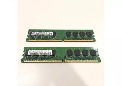 Samsung 1GB SDRAM (2 pieces, total 2GB)
