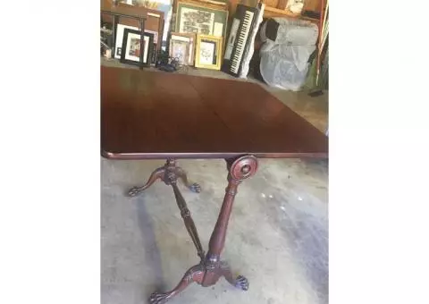 Antique Clawfoot Folding Table